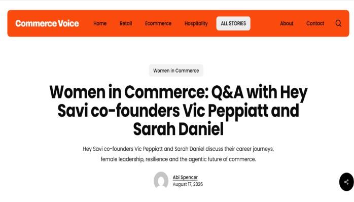 Women in Commerce Q&A with Hey Savi