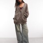 01 monki cardigan mink