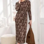 Debenhams plisse printed maxi dress